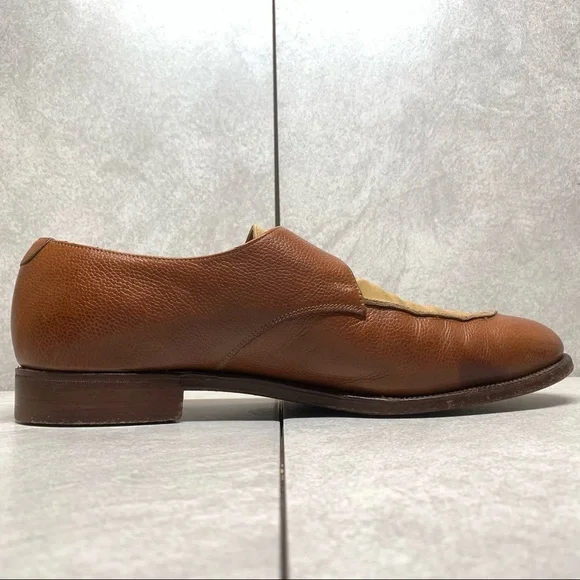 Crockett & Jones Hampsted leather + canvas shoes 9.5 D